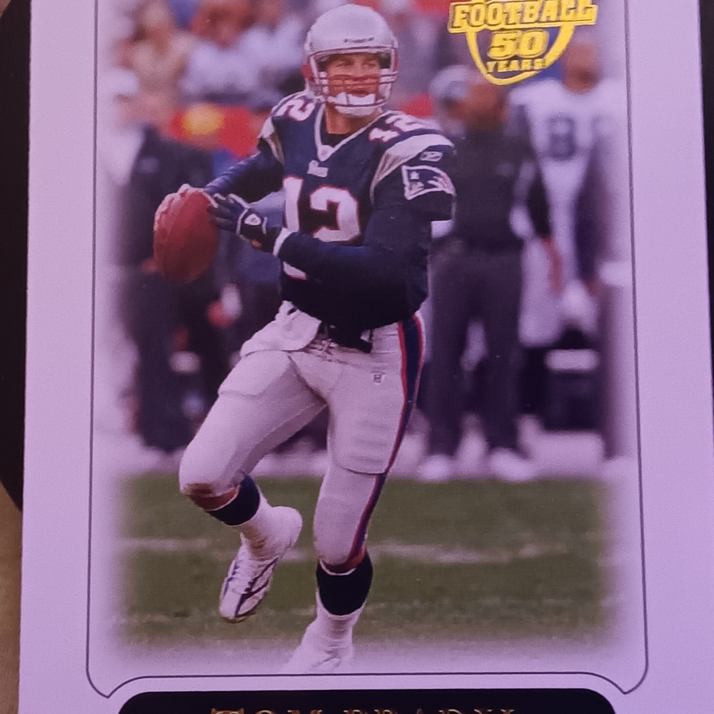 Football Trading Card Tom Brady Topps 50th Anniversary